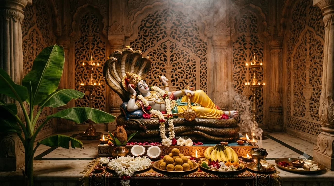 भगवान् विष्णु वंदना  "शान्ताकारं भुजंगशयनं "...